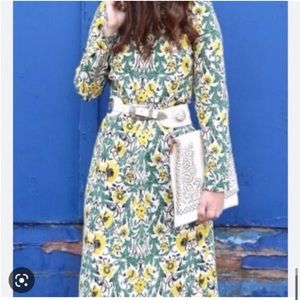 Zara floral midi dress size S